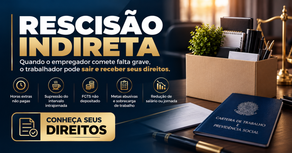 Rescisão indireta: quando o descumprimento do patrão gera o direito de sair com todas as verbas